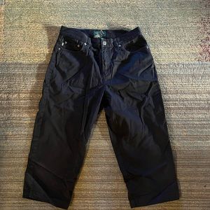 Lauren Jeans Co Ralph Lauren Black Cropped Jeans size 10 P